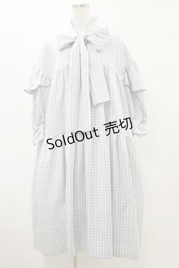 画像1: Candy Stripper / MY DEAR RIBBON DRESS  PINK×LIGHT BLUE H-25-06-15-050-PU-OP-KB-ZH (1)