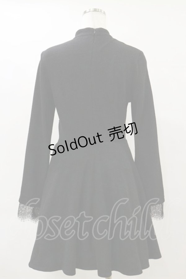 画像2: PUNK RAVE / Demonika Long Sleeve Dress M-L ブラック H-25-10-20-003-PU-OP-KB-ZH (2)
