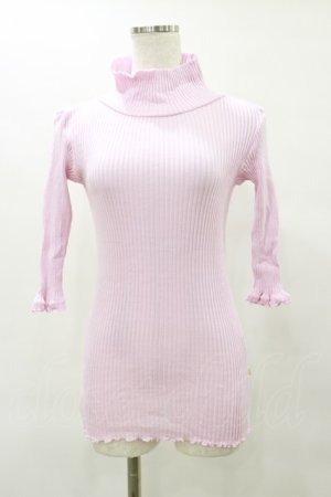 画像: Katie / UNDER PRETTIES bottle neck 5 sleeve  ピンク H-25-06-15-069-LO-TO-KB-ZH