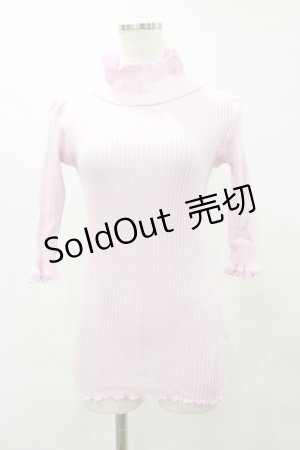 画像: Katie / UNDER PRETTIES bottle neck 5 sleeve  ピンク H-25-06-15-069-LO-TO-KB-ZH