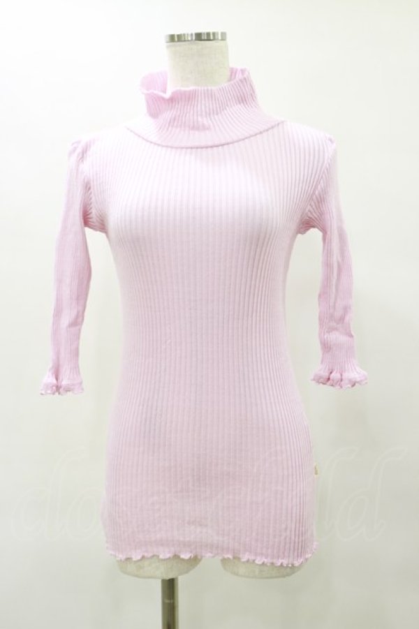 画像1: Katie / UNDER PRETTIES bottle neck 5 sleeve  ピンク H-25-06-15-069-LO-TO-KB-ZH (1)