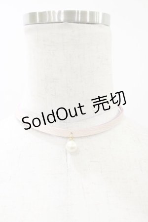 画像: MILK / レザーパールチョーカー  ピンク H-25-06-15-076-ML-AC-KB-ZH