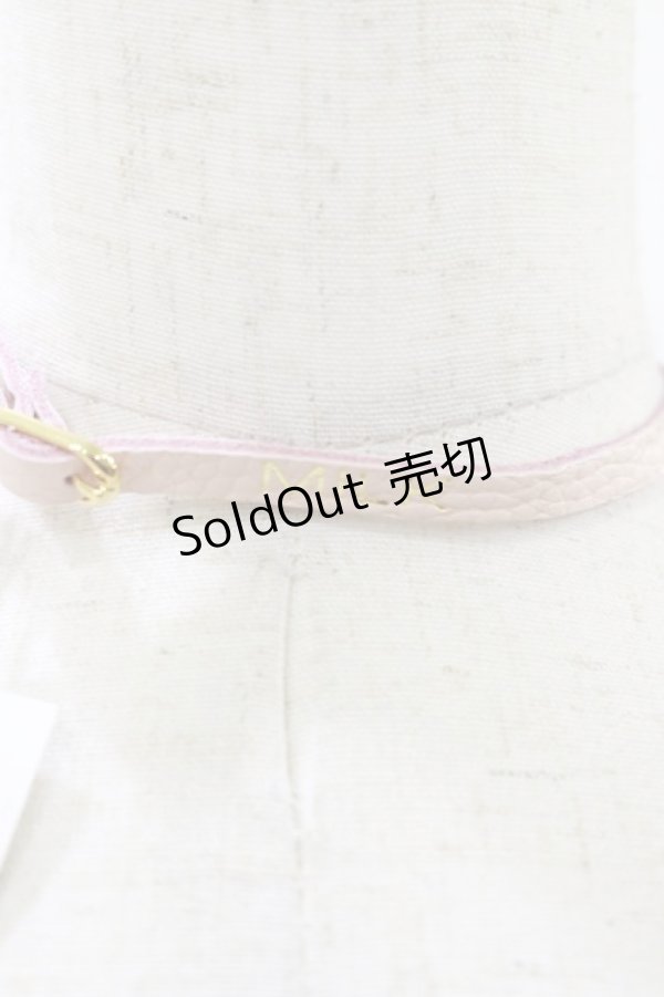 画像2: MILK / レザーパールチョーカー  ピンク H-25-06-15-076-ML-AC-KB-ZH (2)