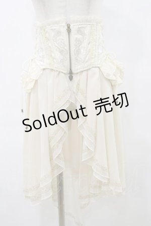 画像: OZZ ANGELO / 刺繍2Wayオーバーコルセット  アイボリー H-25-06-15-081-OO-ZA-KB-ZH