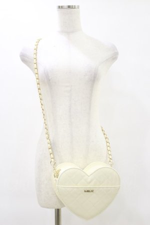 画像: MILK / ハートキルトBAG  オフ H-25-06-15-008-ML-BG-KB-ZH