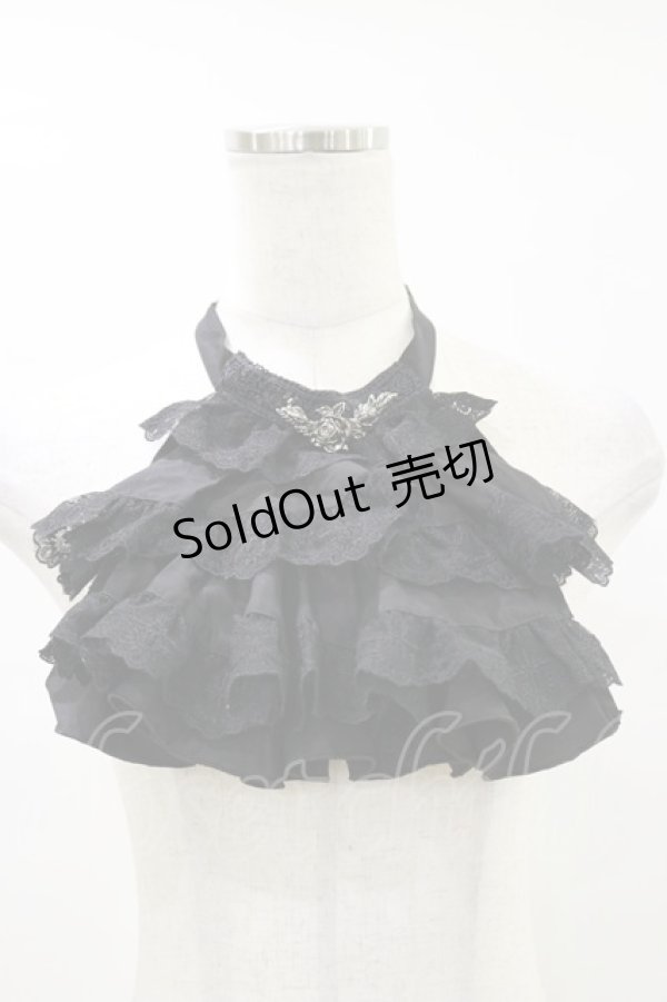 画像1: Sheglit / "Victorian"ローズジャボ  黒 H-25-06-15-020-EL-ZA-KB-ZH (1)