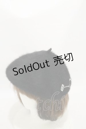 画像: Sheglit / オリジナルベレー帽  黒 H-25-06-15-025-EL-AC-KB-ZT170