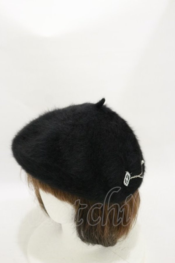 画像1: Sheglit / オリジナルベレー帽  黒 H-25-06-15-025-EL-AC-KB-ZT170 (1)