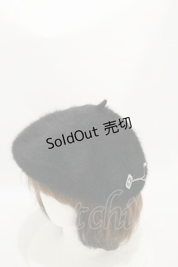 画像1: Sheglit / オリジナルベレー帽  黒 H-25-06-15-025-EL-AC-KB-ZT170 (1)