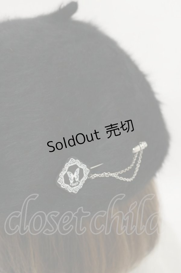 画像2: Sheglit / オリジナルベレー帽  黒 H-25-06-15-025-EL-AC-KB-ZT170 (2)