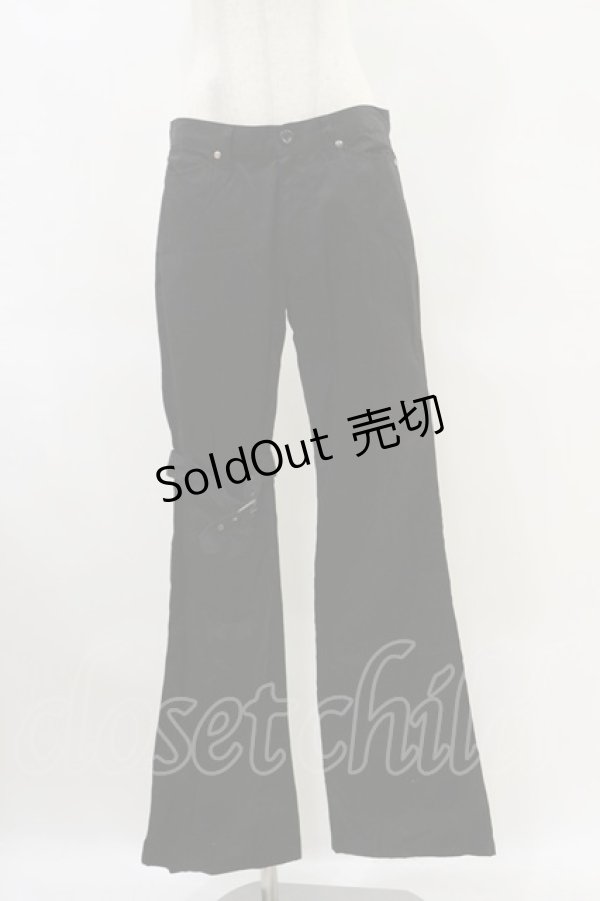 画像1: BPN FOR MEN / アシメベルトパンツ  ブラック H-25-06-15-039-GO-PA-KB-ZH (1)