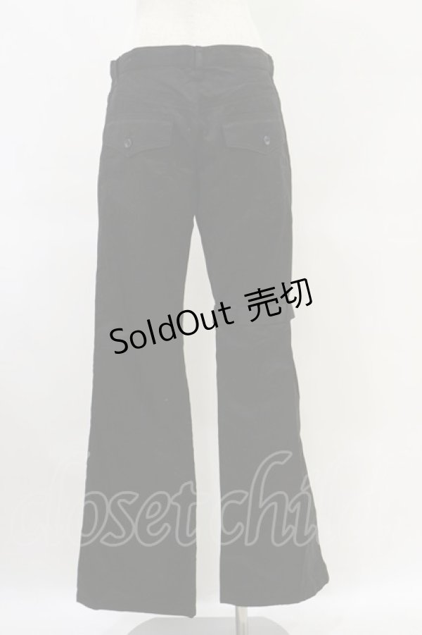 画像2: BPN FOR MEN / アシメベルトパンツ  ブラック H-25-06-15-039-GO-PA-KB-ZH (2)