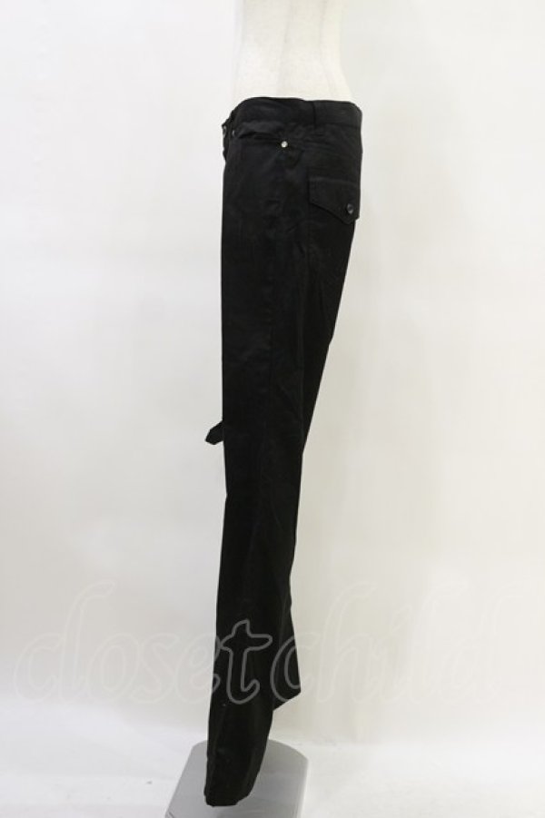 画像3: BPN FOR MEN / アシメベルトパンツ  ブラック H-25-06-15-039-GO-PA-KB-ZH (3)