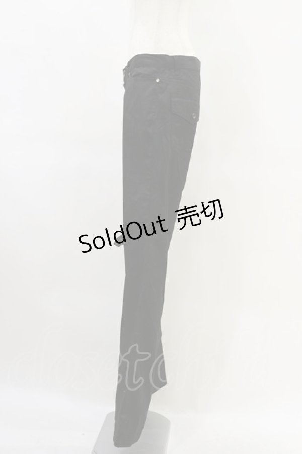 画像3: BPN FOR MEN / アシメベルトパンツ  ブラック H-25-06-15-039-GO-PA-KB-ZH (3)