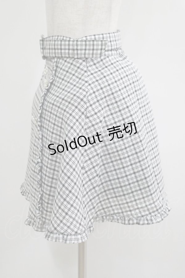 画像2: evelyn / パールビジュースカート Free オフ/ブラック H-25-06-16-026-LO-SK-NS-ZH (2)