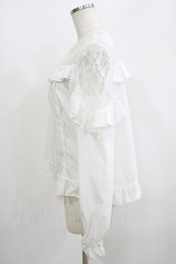 画像2: Angelic Pretty / Lacy Frillブラウス Free オフ H-25-06-16-044-AP-BL-NS-ZH (2)