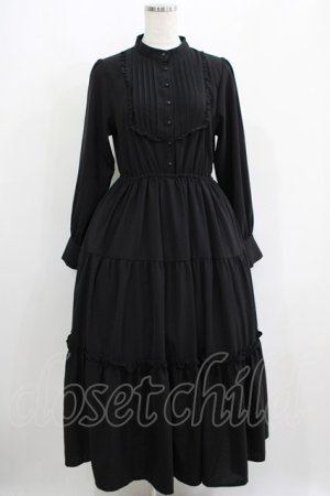画像: F&A / フロントピンタックロングティアードワンピース Free BLACK H-25-06-16-005-LO-OP-NS-ZH
