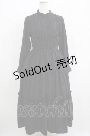 画像: F&A / フロントピンタックロングティアードワンピース Free BLACK H-25-06-16-005-LO-OP-NS-ZH
