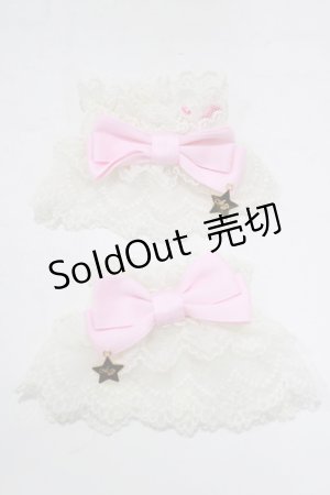 画像: Angelic Pretty / ロゴスターチャームお袖とめ  オフ/ピンク H-25-06-16-053-AP-ZA-NS-ZH