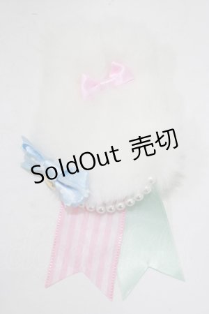 画像: Angelic Pretty / マシュマロバニーブローチ  オフ H-25-06-16-057-AP-AC-NS-ZH