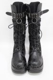 画像1: NieR Clothing / 厚底ブーツ EU39(約24.5cm) ブラック H-25-06-16-1001-PU-SH-KB-ZH (1)