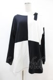 画像1: elements,H / バイカラーベルトカットソー HOMME 白×黒 H-25-06-16-1039-PU-TO-KB-ZH (1)