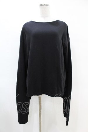 画像: Na+H / バックベルトトップス  黒 H-25-06-16-1041-PU-TO-KB-ZH