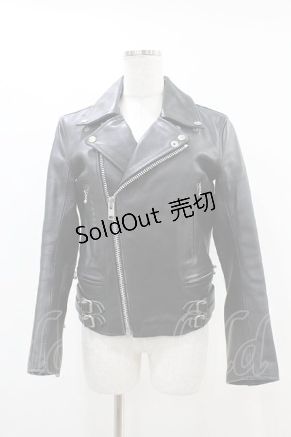 画像1: HELL CAT PUNKS / レザーライダース 30 ブラック H-25-06-16-1049-PU-JA-KB-ZT-CL001 (1)