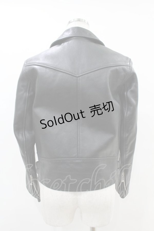 画像2: HELL CAT PUNKS / レザーライダース 30 ブラック H-25-06-16-1049-PU-JA-KB-ZT-CL001 (2)