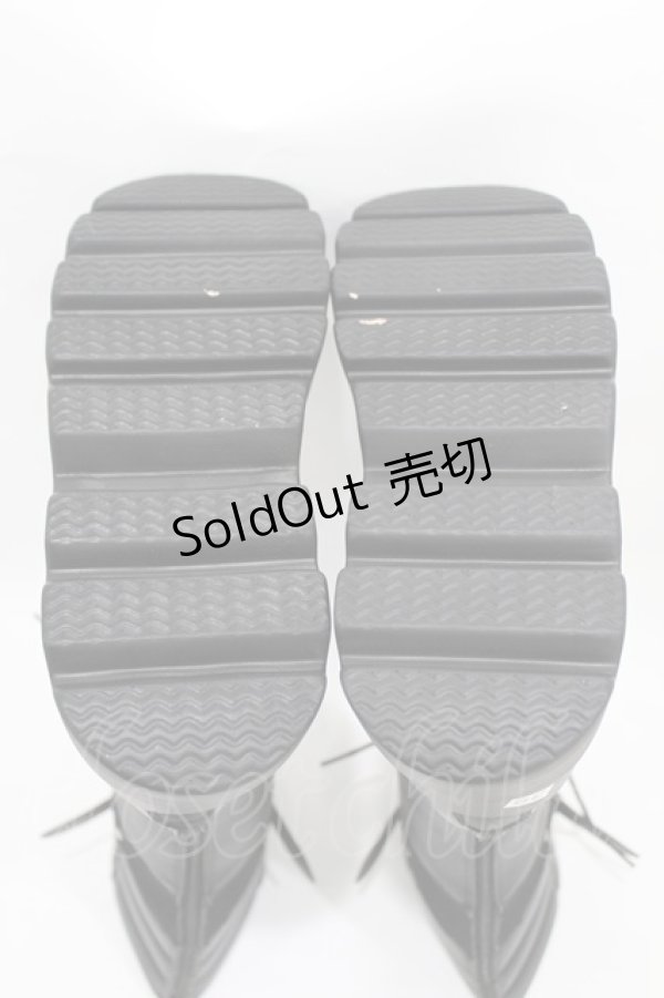 画像3: NieR Clothing / 厚底ブーツ EU39(約24.5cm) ブラック H-25-06-16-1001-PU-SH-KB-ZT88 (3)