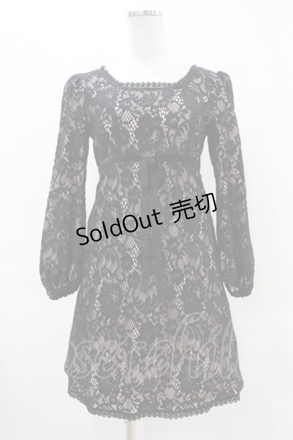 画像1: MILK / Michelle DRESS  ブラック H-25-06-16-1013-ML-OP-KB-ZT342 (1)