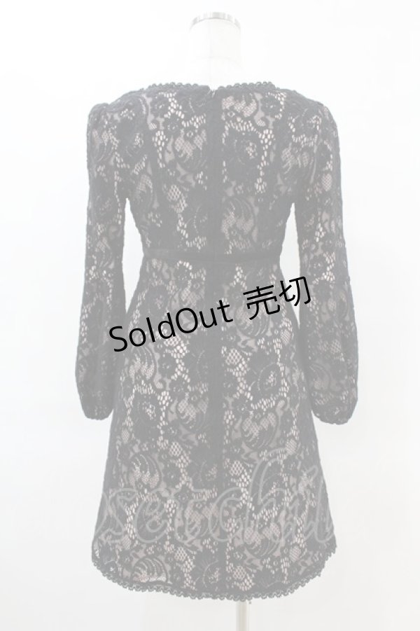 画像2: MILK / Michelle DRESS  ブラック H-25-06-16-1013-ML-OP-KB-ZT342 (2)