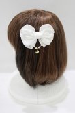 画像2: Angelic Pretty / Etudeリボンバレッタ  オフ H-25-06-16-067-AP-AC-NS-ZH (2)