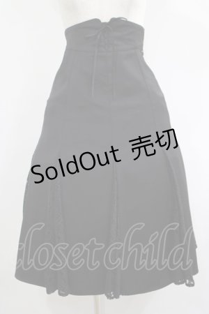 画像: an another angelus / レース切替フレアースカート Free BLACK H-25-06-16-015-CA-SK-NS-ZH