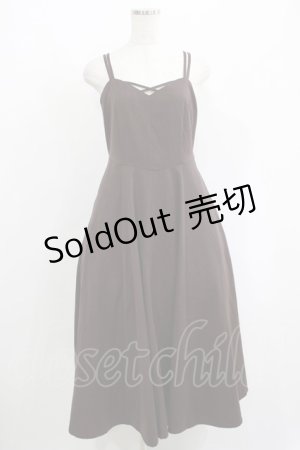 画像: an another angelus / フロントクロスラインワークキャミワンピース Free BROWN H-25-06-16-018-CA-OP-NS-ZH