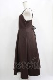 画像2: an another angelus / フロントクロスラインワークキャミワンピース Free BROWN H-25-06-16-018-CA-OP-NS-ZH (2)