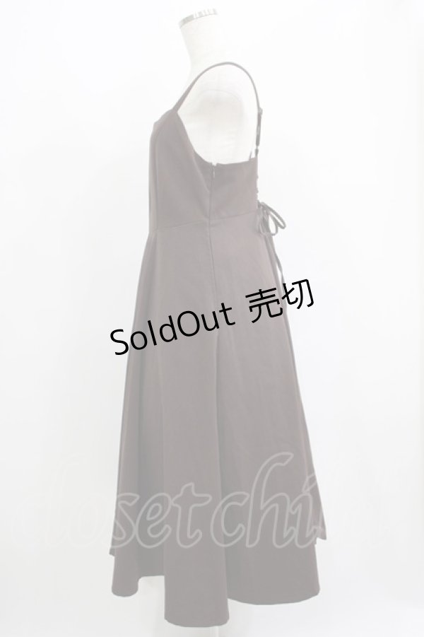 画像2: an another angelus / フロントクロスラインワークキャミワンピース Free BROWN H-25-06-16-018-CA-OP-NS-ZH (2)