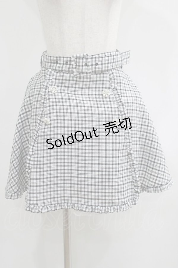 画像1: evelyn / パールビジュースカート Free オフ/ブラック H-25-06-16-026-LO-SK-NS-ZH (1)