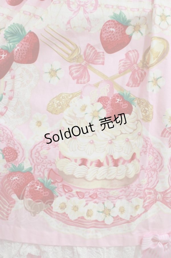 画像4: Angelic Pretty / Strawberry Whipジャンパースカート Free ピンク H-25-06-17-027-AP-OP-NS-ZH (4)