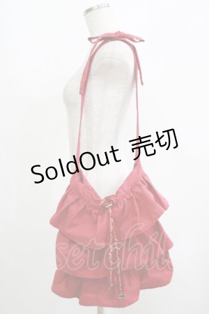 画像: Fi.n.t / ティアードフリル2wayバッグ  RED H-25-06-17-048-CA-BG-NS-ZH