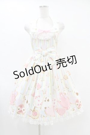 画像: Angelic Pretty / Wonder Cookieビスチェ風ジャンパースカート Free シロ H-25-06-17-1025-AP-OP-NS-ZH