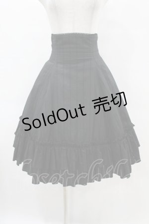 画像: Victorian maiden / ロココブーケバッスルスカート（無地） Free ブラック H-25-06-17-1031-CL-SK-NS-ZH