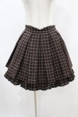 画像1: Victorian maiden / 格子柄ツイードプリーツスカート Free ブラウン H-25-06-17-1044-CL-SK-NS-ZH (1)