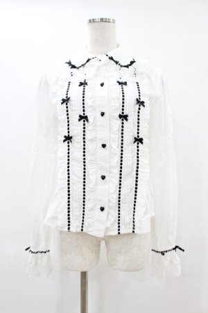 画像: BABY,THE STARS SHINE BRIGHT / La Patisserie〜Mon peche mignon〜ブラウス Free オフ/ブラック H-25-06-17-1013-BA-BL-NS-ZH