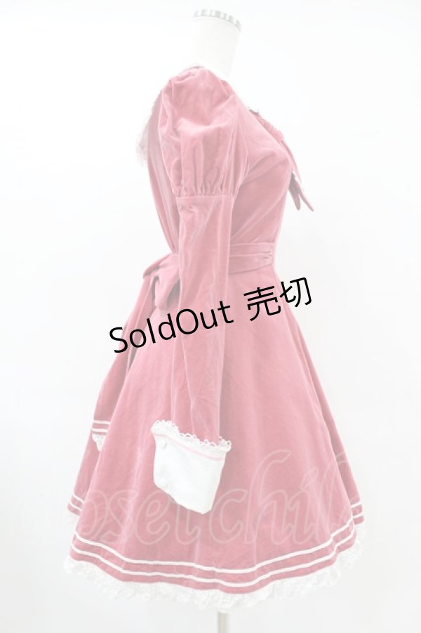 画像3: Angelic Pretty / 別珍セーラーワンピース Free ピンク H-25-06-17-1016-AP-OP-NS-ZH (3)