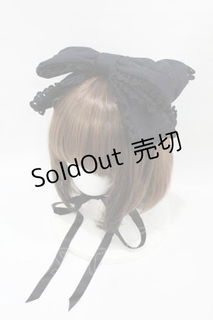 画像: metamorphose / リボンヘッドドレス  ブラック H-25-06-17-1003-ME-AC-NS-ZH