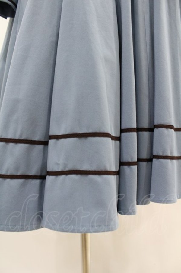 画像5: Innocent World / アビーワンピース M スモーキーブルー×ショコラ H-25-06-17-1018-IW-OP-NS-ZH (5)