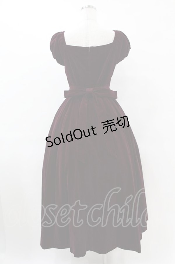 画像2: Victorian maiden / 別珍ロングワンピース（2003年） Free パープル H-25-06-17-1020-CL-OP-NS-ZH (2)