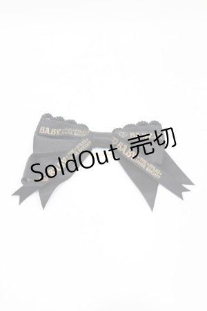 画像: BABY,THE STARS SHINE BRIGHT / BABYリボンブローチ  ブラック H-25-06-17-1004-BA-AC-NS-ZH