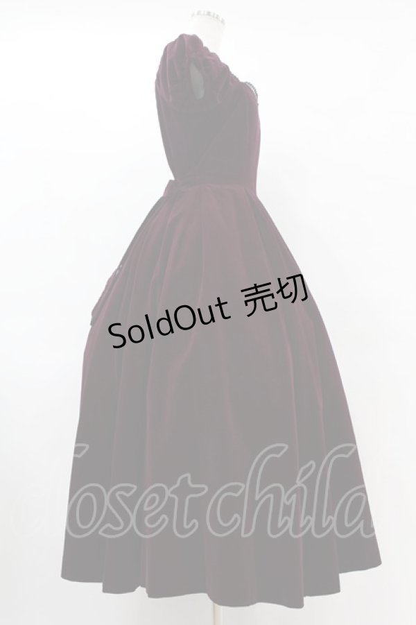 画像3: Victorian maiden / 別珍ロングワンピース（2003年） Free パープル H-25-06-17-1020-CL-OP-NS-ZH (3)